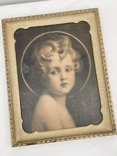 “The Light of the World” By C. Bosseron Chambers GOLD Framed Antique 1920’s picture