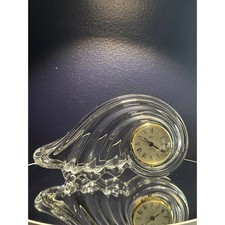 Vintage Mikasa Clearwater Wave Clock - Quartz Mantel or Desk Clock picture