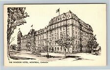 Montreal-Canada, The Windsor Hotel, Advertising, Vintage Postcard picture