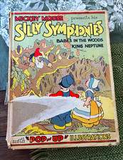 Vintage 1933 Mickey Mouse Silly Symphonies Pop-Up Book Disney Babes in the Woods picture