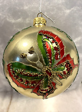 Pier 1 Rare Glass Christmas Ornament 4