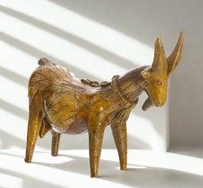 Rosa Ramalho Portugal Folk Art Pregnant Goat Ceramic Sculpture Signed Vintage picture