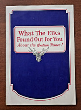 RARE 1925 Indian Motorcycle Sales Brochure - Elks Club - Indian Prince picture