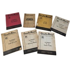 Vintage Lot of 7 McCORMICK Operators Manual Harvester, Planters, Conditioner picture