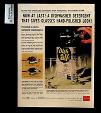 1955 Monsanto Electric Dishwasher Detergent Home Vintage Print Ad 33689 picture