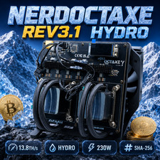 2026 13.8TH/s NerdOCTAxe Rev3.1 Hydro Bitcoin Miner BM1370 SHA256 BTC Solo Miner picture