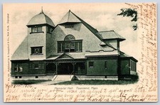 Leominster Antique Massachusetts Postcard TOWNSEND Memorial Hall 1906 picture