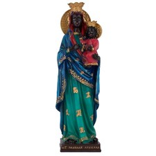 Santa Barbara Africana Estatua de Resina Resin 12 Inches Iglesia Ortodoxa picture