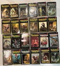 Tarzan Complete 24 Lot • Black Covers Adams Vallejo • Edgar Rice Burroughs G VG picture