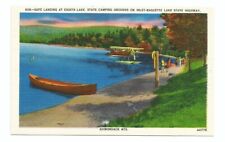 Eighth Lake Adirondack Mountains NY Postcard Float Plane picture