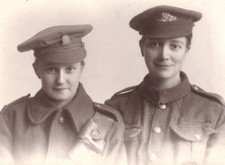 WWI British Army Girls RPPC Real Photo Postcard picture