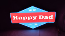 Happy Dad  LED Light Up Sign BAR SIGN MAN CAVE LIGHT New picture