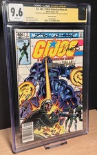 GI Joe #3 CGC JSA 9.6 Hama Shooter DeFalco Triple Signed Newsstand Top Pop 1/1 picture