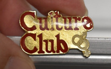Vintage Enamel Guitar & Button Pin Hat Lapel Pin Culture Club Band *2 items* picture