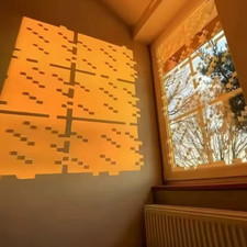 NEW Minecraft Glass Block Window Decoration Pixel Style Self-adhesive Sticker picture