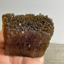 179g RARE Natural Orange Amber Calcite Raw Crystal Specimen Ambronite Citrine picture