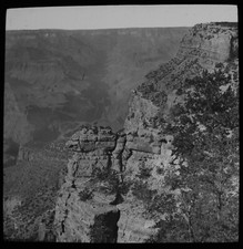 ANTIQUE Magic Lantern Slide VIEW OF THE GRAND CANYON C1900 PHOTO USA  picture