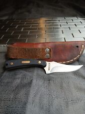 VINTAGE SCHRADE OLD TIMER 1520T FIXED BLADE KNIFE WITH LEATHER SHEATH picture