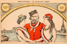 Giuseppe Garibaldi Centenary - Vintage Illustration 1907 Old Illustration Photo picture