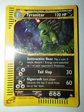 Tyranitar H28/H32 Aquapolis Holo Ultra Rare Pokemon TCG e-reader - Holo Swirl picture