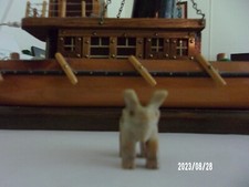 Beautiful Sandstone Figurine of a Moose 1 inch by 1.5 inches. Made in Peru. picture
