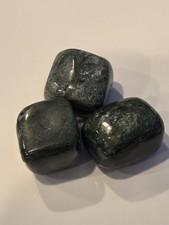KCGS (3) Nephrite Jade Tumbled Stones, Jade Crystals, Healing Crystal Pakistan picture
