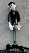 Vintage Huge Soviet USSR Mid Century Blow Plastic Yuriy Nikulin Clown Doll picture