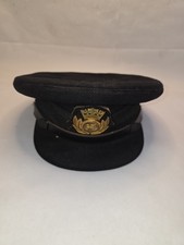 Vint. BOAC British Overseas Airways Uniform Service Peaked Cap Winged Lion Badge picture