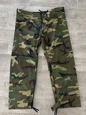 USGI Woodland Camouflage Improved Wet Weather Rainsuit Pants Trousers X-Large picture