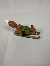 Vintage Christmas 1983 Hallmark Skiing Fox Ornament picture