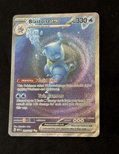Blastoise ex 200/165 English Special Illustration Rare 151 NM Card Pokemon picture