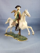 Antique c1900 Nymphenburg porcelain figurine falcon hunter horse #279  1 picture