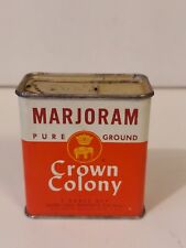 Crown Colony Brand 1961 Marjoram Spice Tin picture