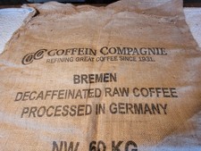 vintage burlap Coffee sack Large Clean  picture