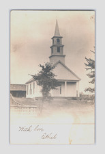 c.1906 UDVB CYKO-sb RPPC Methodist Church 2 Lancaster NH Mrs A.M. Currie Box 521 picture