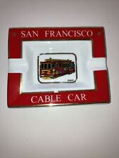 Vintage San Francisco  Cable Car Ashtray Cigar Ceramic picture