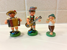 Lot of 3 Vintage HUBRIG Volkskunst Musical Children Guitar Accordion Germany picture
