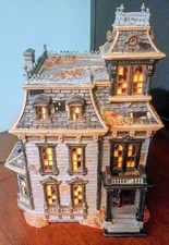 Vintage Dept. 56 Snow Village “Mordecai Mansion” Halloween 4025337 RETIRED  picture