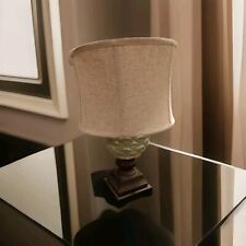 Glass Accent Lamp Green Artichoke Base With Tan Shade 2 Available picture