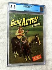 Gene Autry Comics #38 DELL Apr 1950 cgc 6.5 off-wh/Wht Pgs Photocover Front/Rear picture