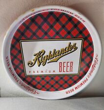 Vintage Highlander Premium Beer Metal Serving Tray Missoula Montana picture