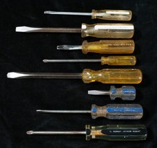 Vtg Screwdrivers Truecraft Indestro-Super Regal Vermont American Lot of 8 (B8) picture