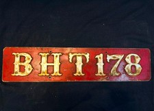 Vintage Bhutan Car Number Plate picture