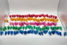 Vtg String Light Flower Tulip Sputnik Atomic Multi Color Covers Reflectors AS IS picture