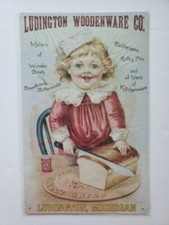 Ludington Woodenware Co. Ohio Wholesale 16x10 Rustic Retro Metal Signs 28262 picture