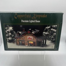Vintage Copperfield Keepsake Porcelain Lighted House 