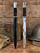 Antique Original WWII German K98 Dress Bayonet WKC Solingen With Scabbard VTG picture