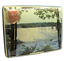 Vintage Riley's Toffee Metal Tin Empty Halifax England Niagara Falls Souvenir picture