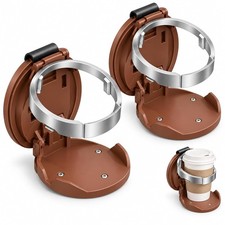 Foldable Car Door Cup Holder, Clip-On ABS Drink Holder, 2 Pack，Set E picture