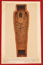 VINTAGE BRITISH MUSEUM CARD EGYPTIAN MUMMY TOMB PHAROAH COFFIN SARCOPHAGUS RARE picture
